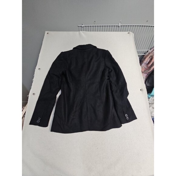 NWT GAP Double-Breasted Wool Black Blazer Sz 6 Long Length - Picture 6 of 6
